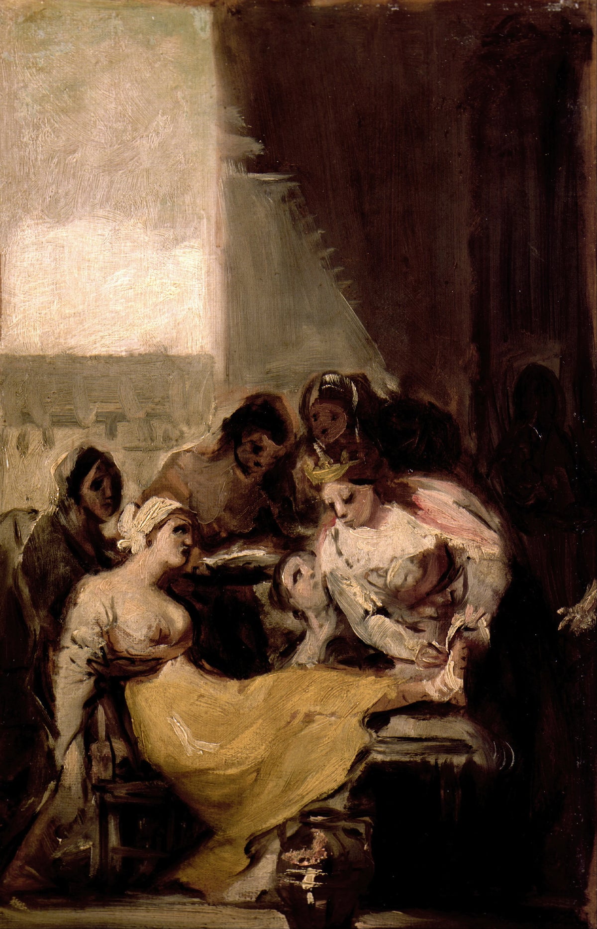 Francisco de Goya - Saint Isabel of Portugal Healing the Wounds of a Sick Woman (1799)