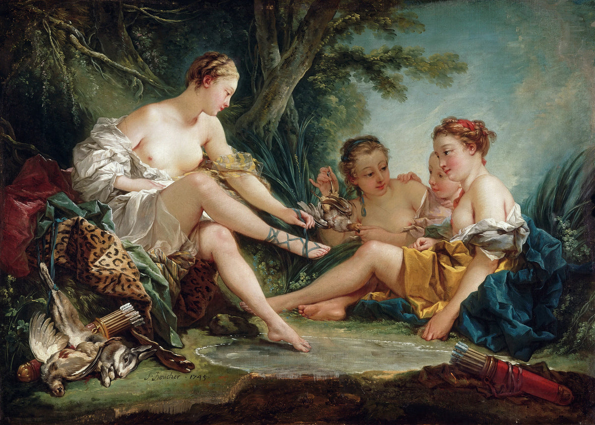François Boucher - Diana Returning from the Hunt (1745)