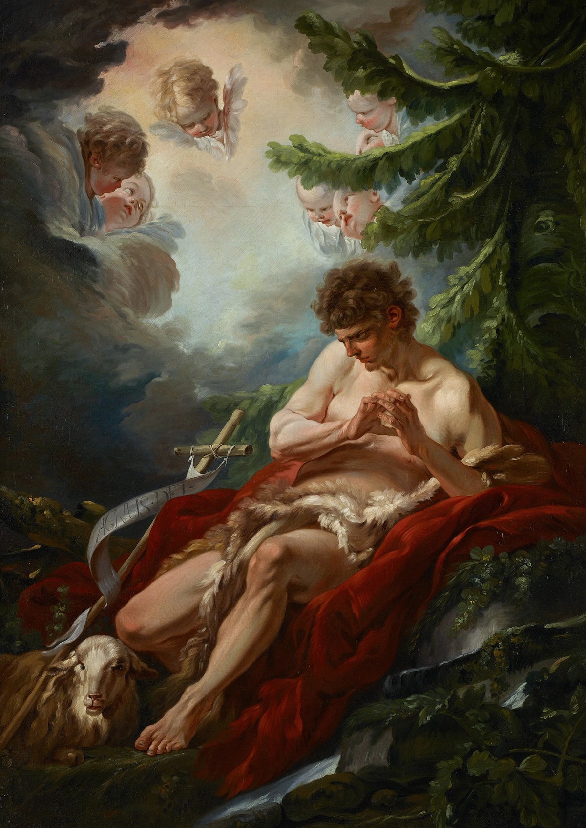 François Boucher - Saint John the Baptist (circa 1755)