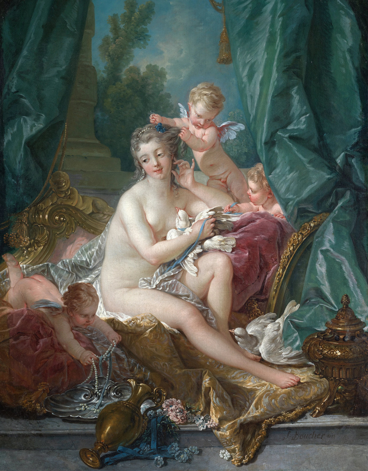 François Boucher - The Toilette of Venus (1751)