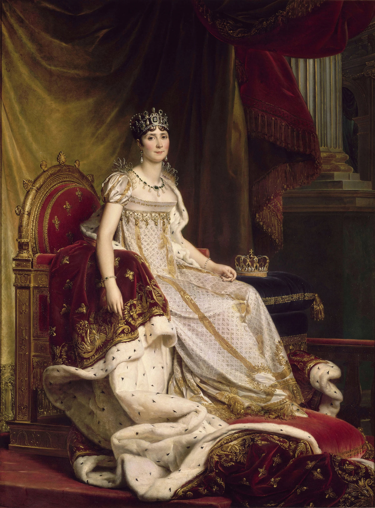François Gérard - Joséphine in coronation costume (1807-1808)