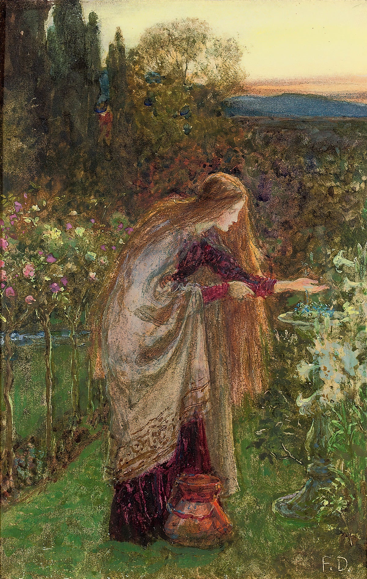 Frank Dicksee - The Sensitive Plant