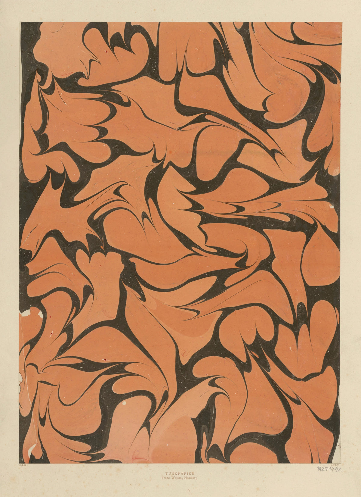 Franz Weisse - Gezogenes Marmorpapier (1909)