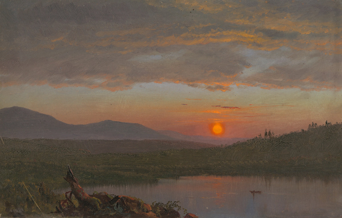 Frederic Edwin Church - Hudson Valley, New York at Sunset (1870-80)