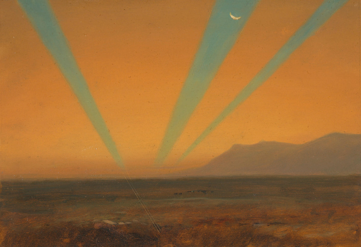 Frederic Edwin Church - Landscape with Sunset (1860-70)
