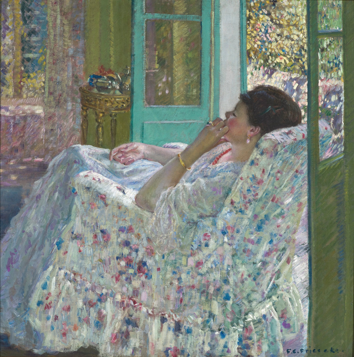 Frederick Carl Frieseke - Afternoon - Yellow Room (1910)