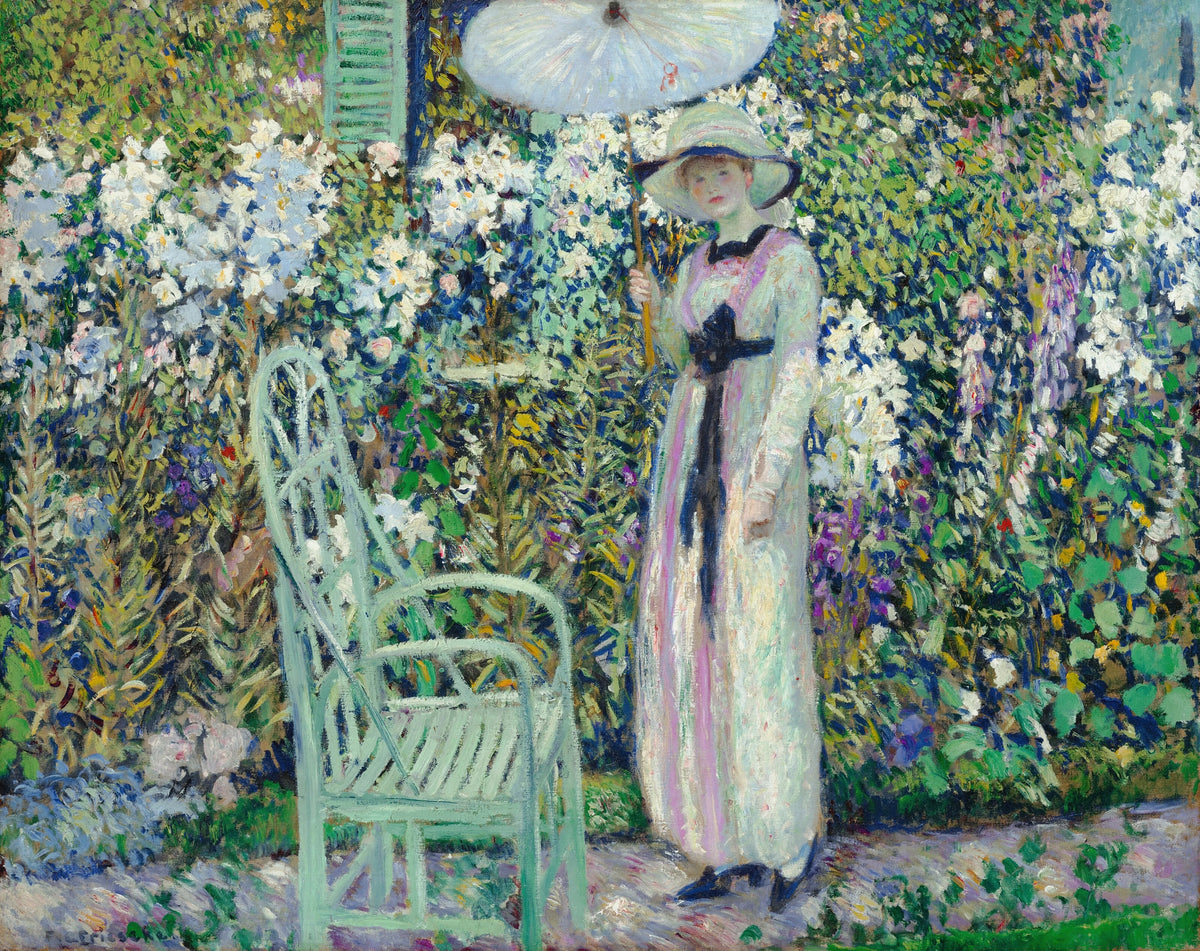 Frederick Carl Frieseke - White Lilies (circa 1911)