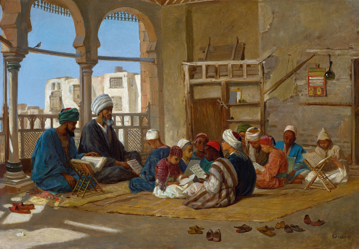 Frederick Goodall - The Madrasa (1859)