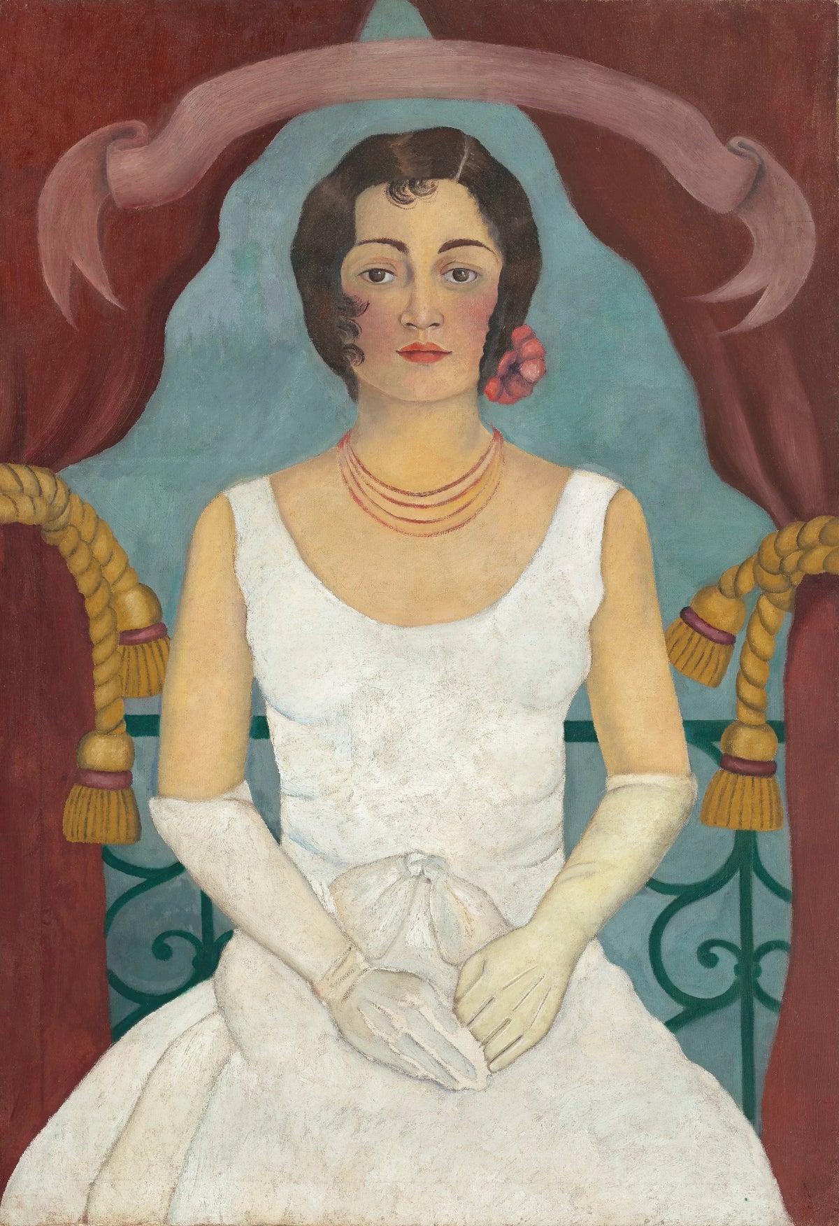 Frida Kahlo - Portrait of a Lady in White (1929)