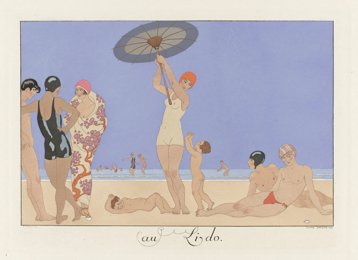 George Barbier - Au Lido (1924)