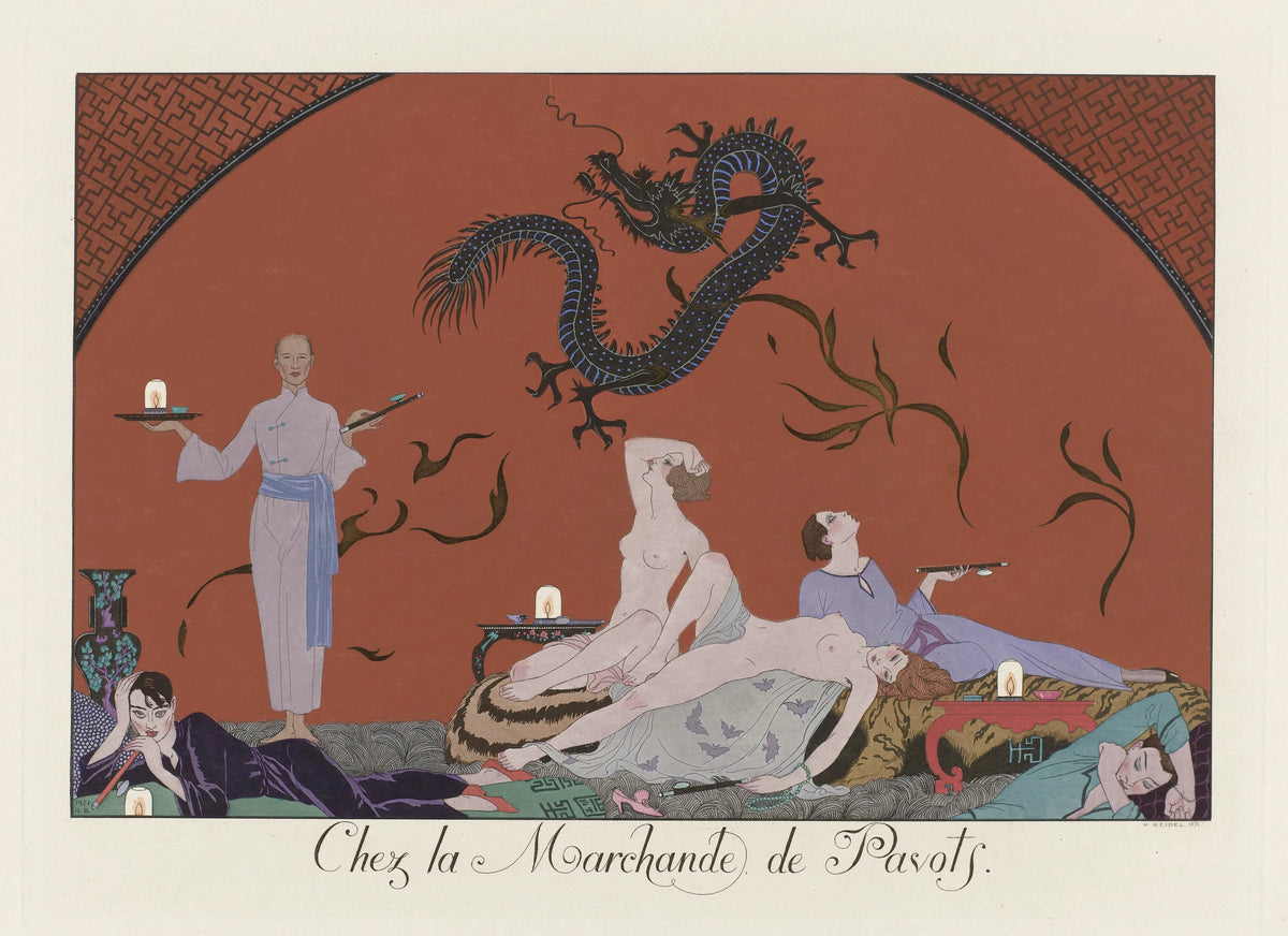 George Barbier - Chez la Marchande de Pavots (1924)