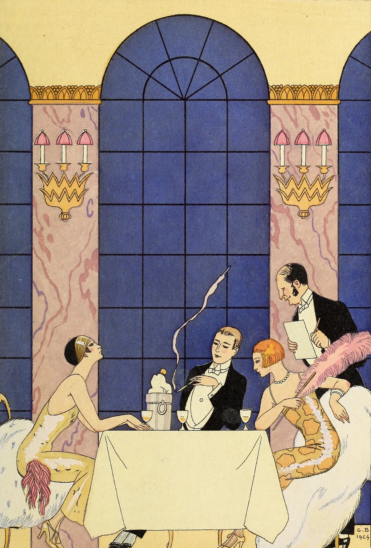 George Barbier - Falbalas et fanfreluches, La Gourmandise (1925)