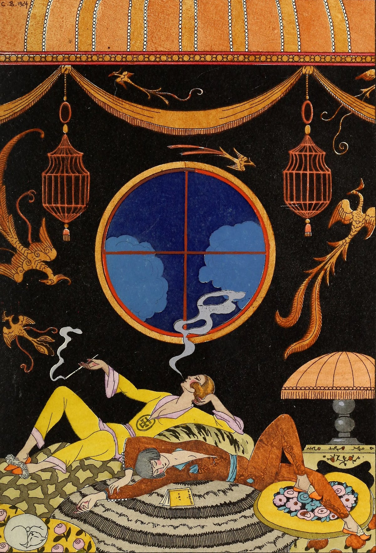 George Barbier - Falbalas et fanfreluches La paresse (1925)