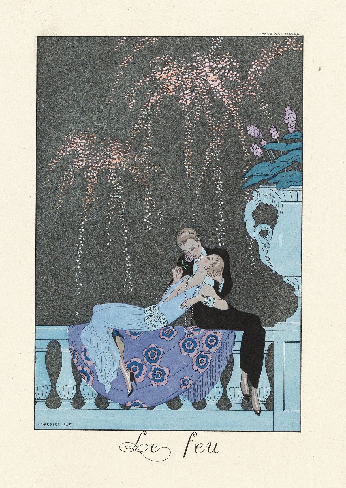 George Barbier - Le Feu (Fire) (1922-1926)
