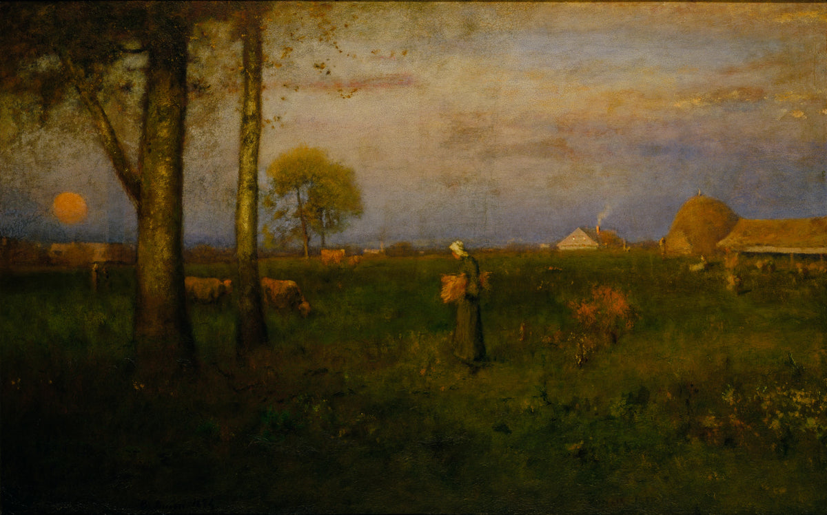 George Inness - Sundown (1884)