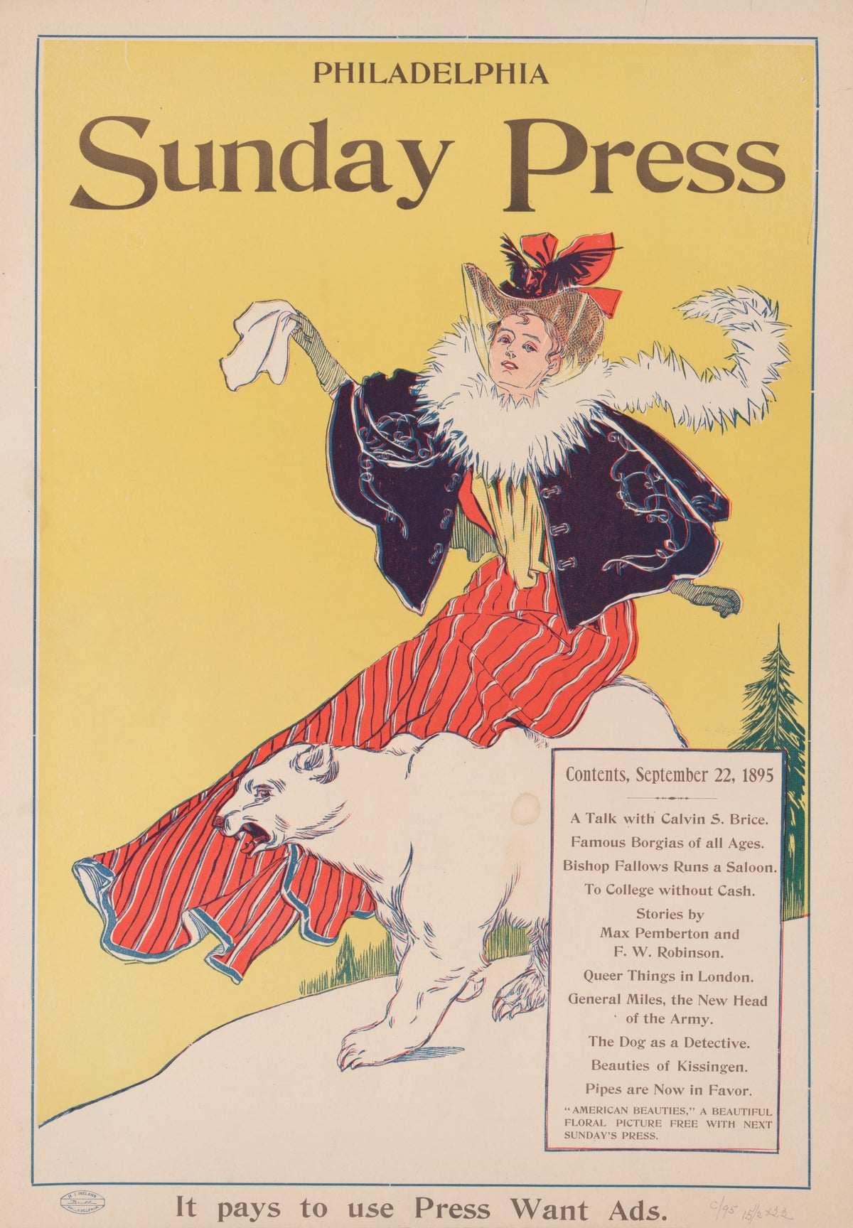 George Reiter Brill - Contents, September 22, 1895; A talk with Calvin S. Brice… (1895)