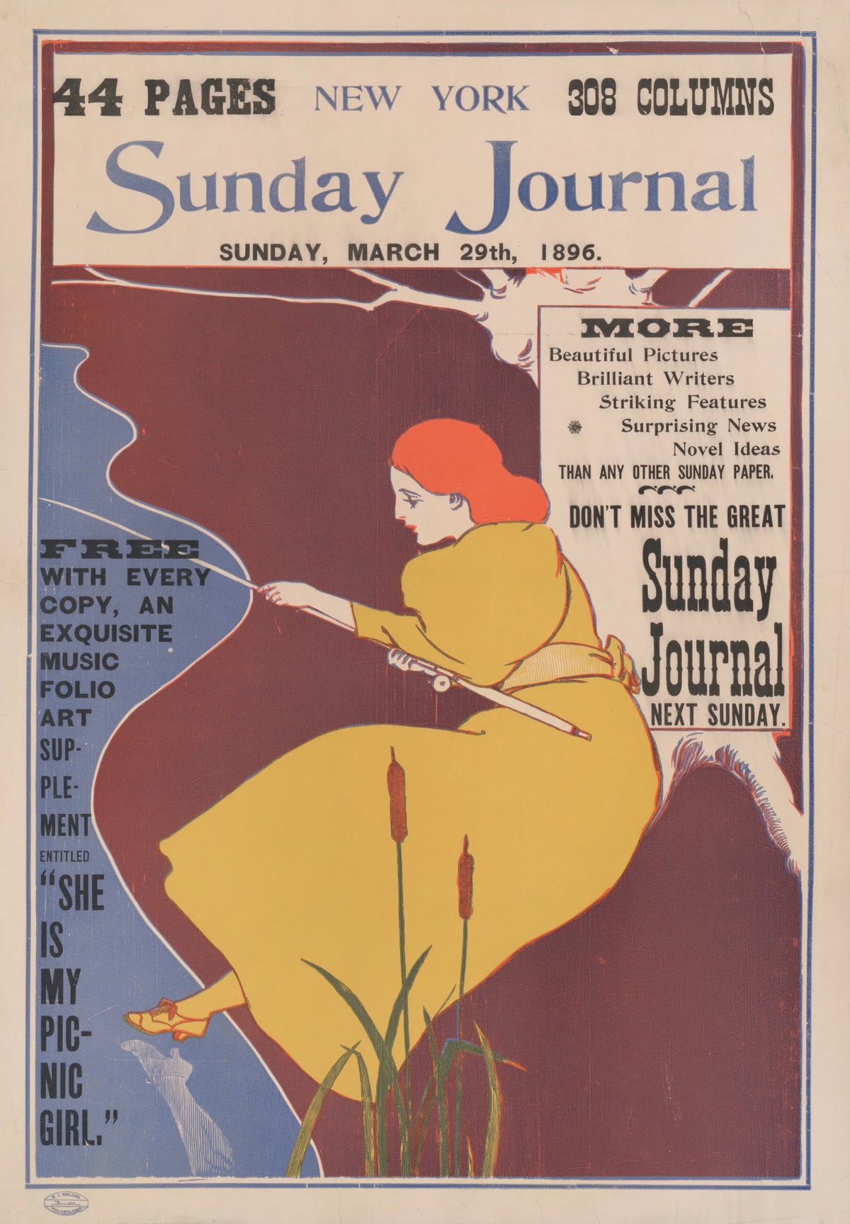 George Reiter Brill - New York Sunday Journal, Sunday March 29th, 1896 (1896)