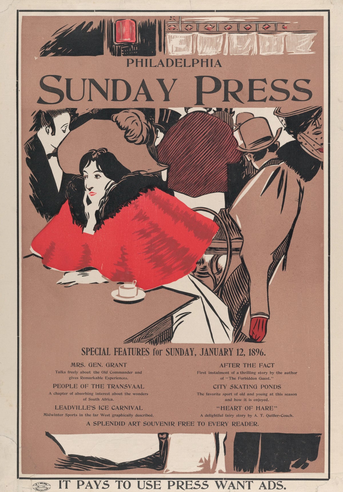 George Reiter Brill - Philadelphia Sunday Press; January 12th (1896)