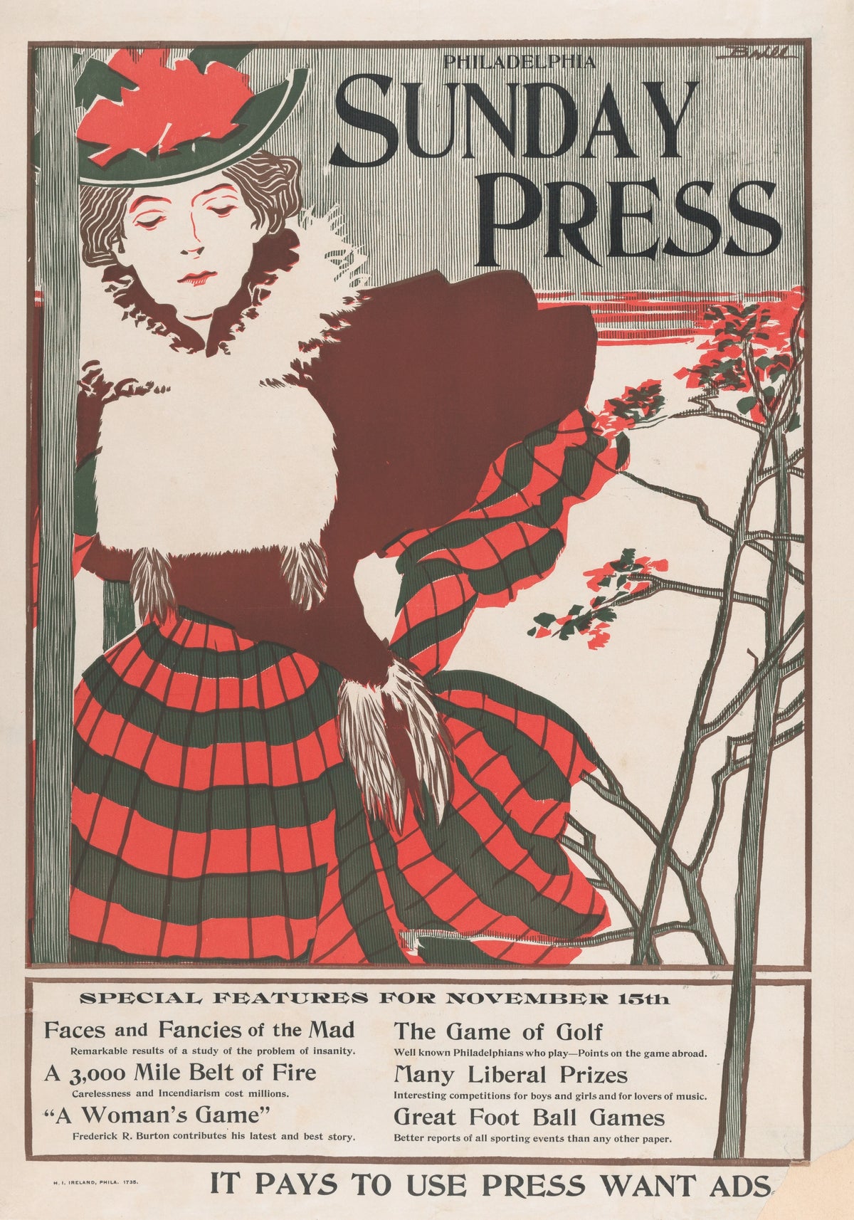 George Reiter Brill - Philadelphia Sunday Press; November 15 (1895)