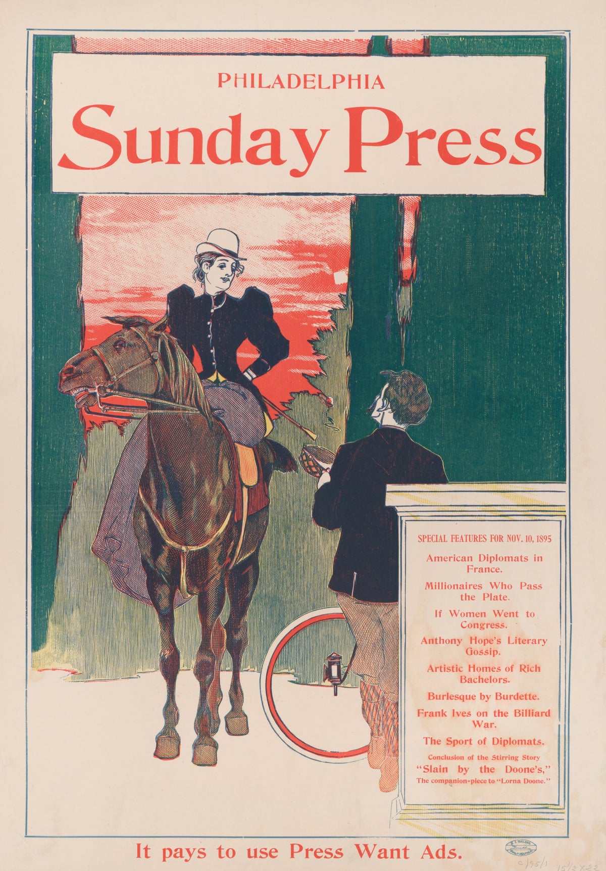 George Reiter Brill - Sunday Press, Special features, Nov. 10, 1895 (1895)