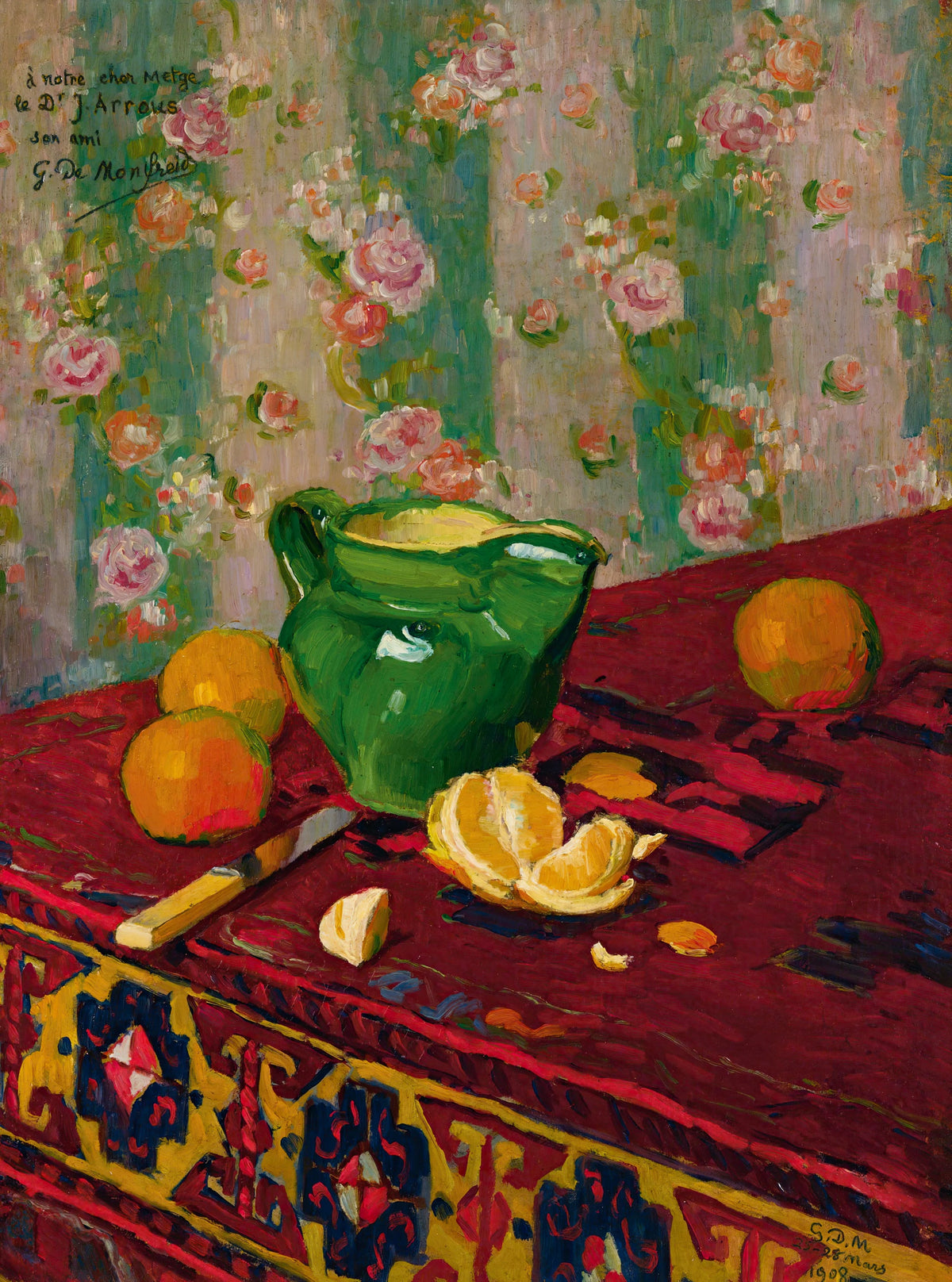 Georges Daniel de Monfreid - Nature Morte Aux Oranges (1908)