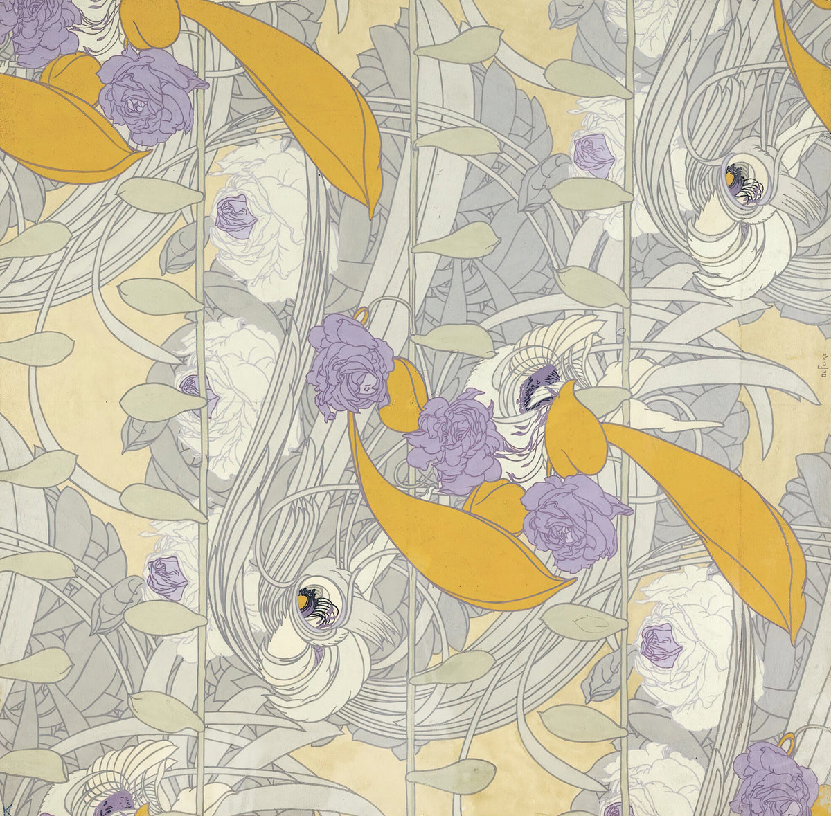 Georges de Feure - Dessin De Fleurs
