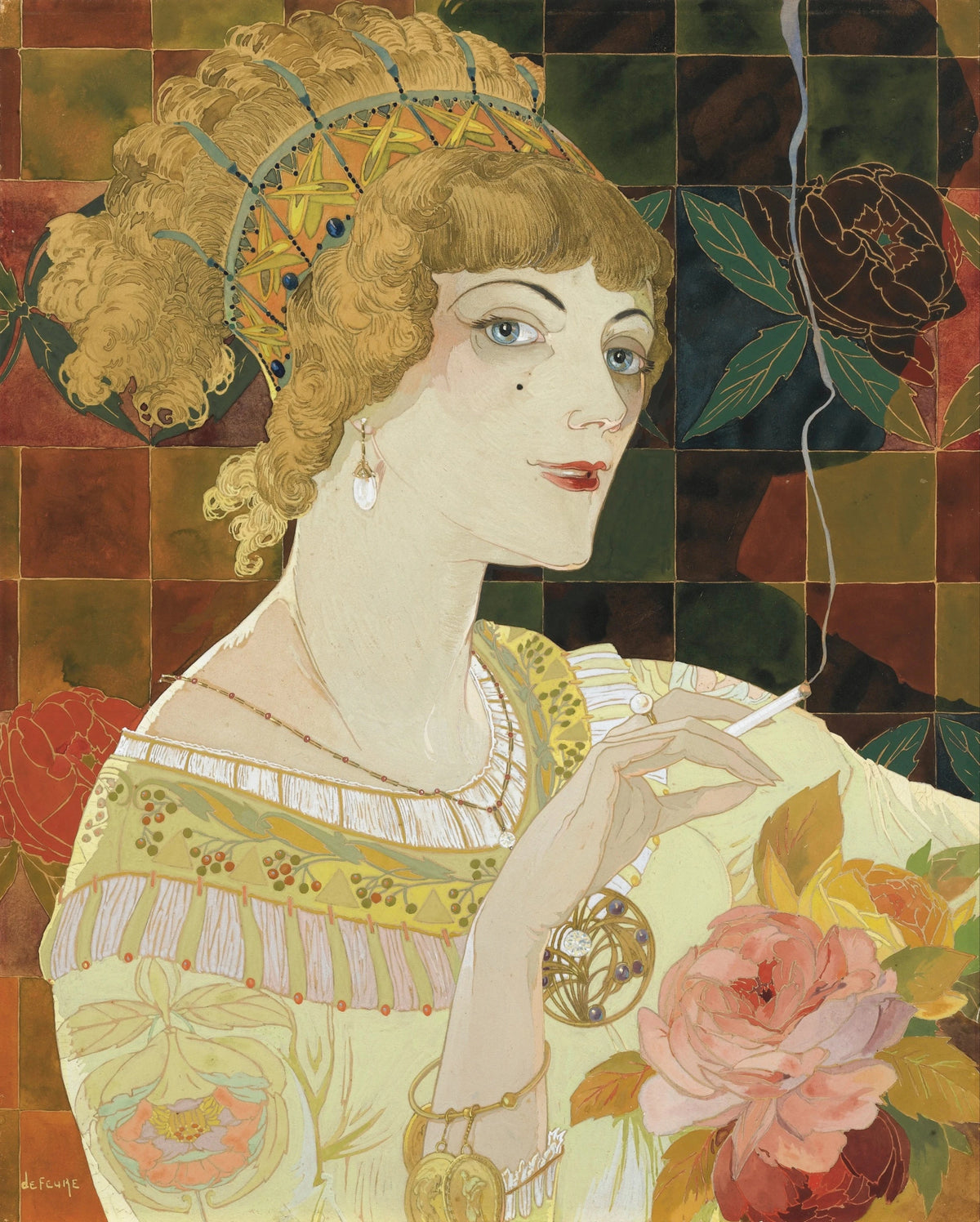 Georges de Feure - La fumeuse