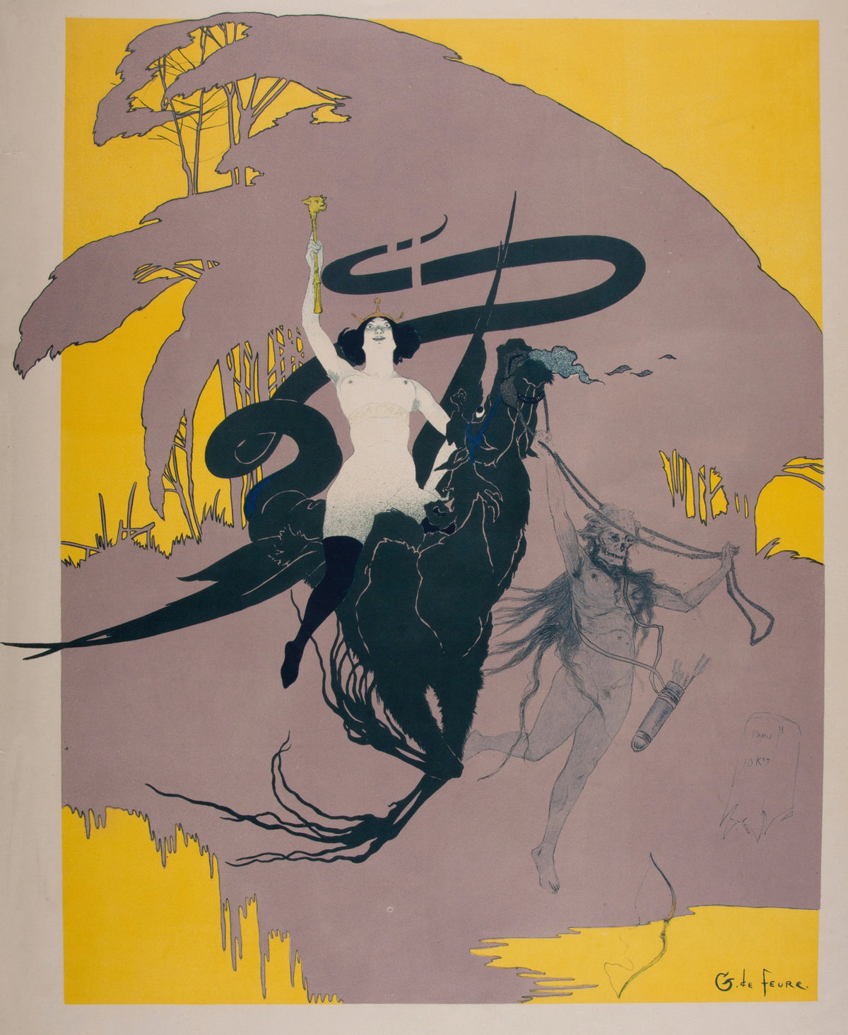 Georges de Feure - La Reine de la nuit (1895)