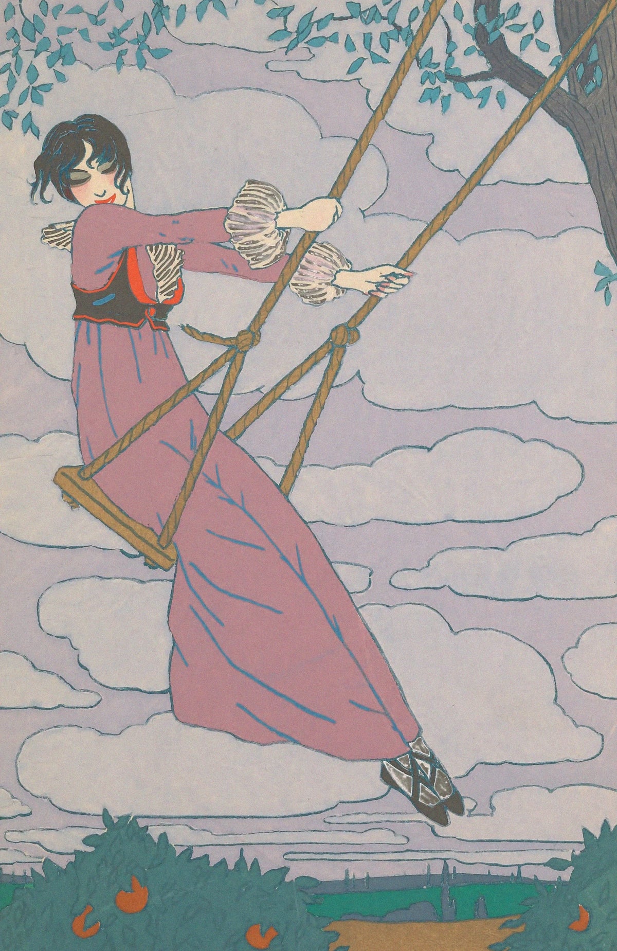 Georges Lepape - La balançoire (1912)