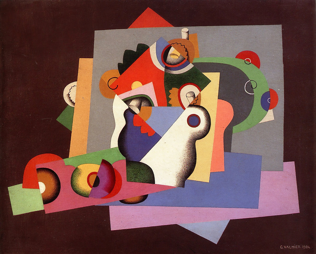 Georges Valmier - Composition with flowers (1924)