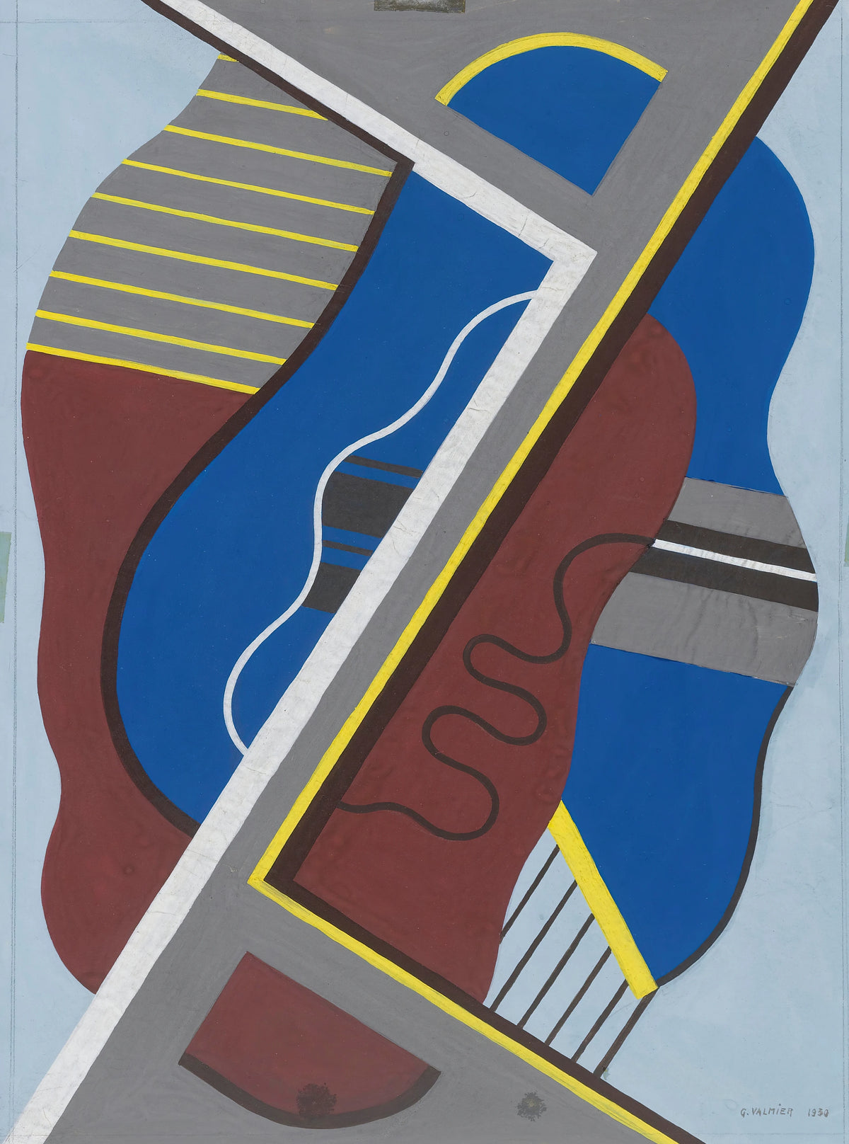 Georges Valmier - Sans Titre (Étude Pour Un Motifs Décoratif) (1930)