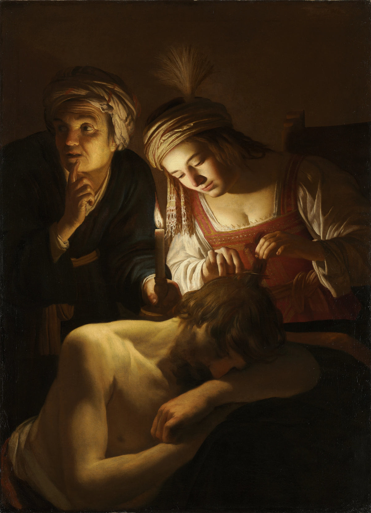 Gerard van Honthorst - Samson and Delilah (circa 1616)