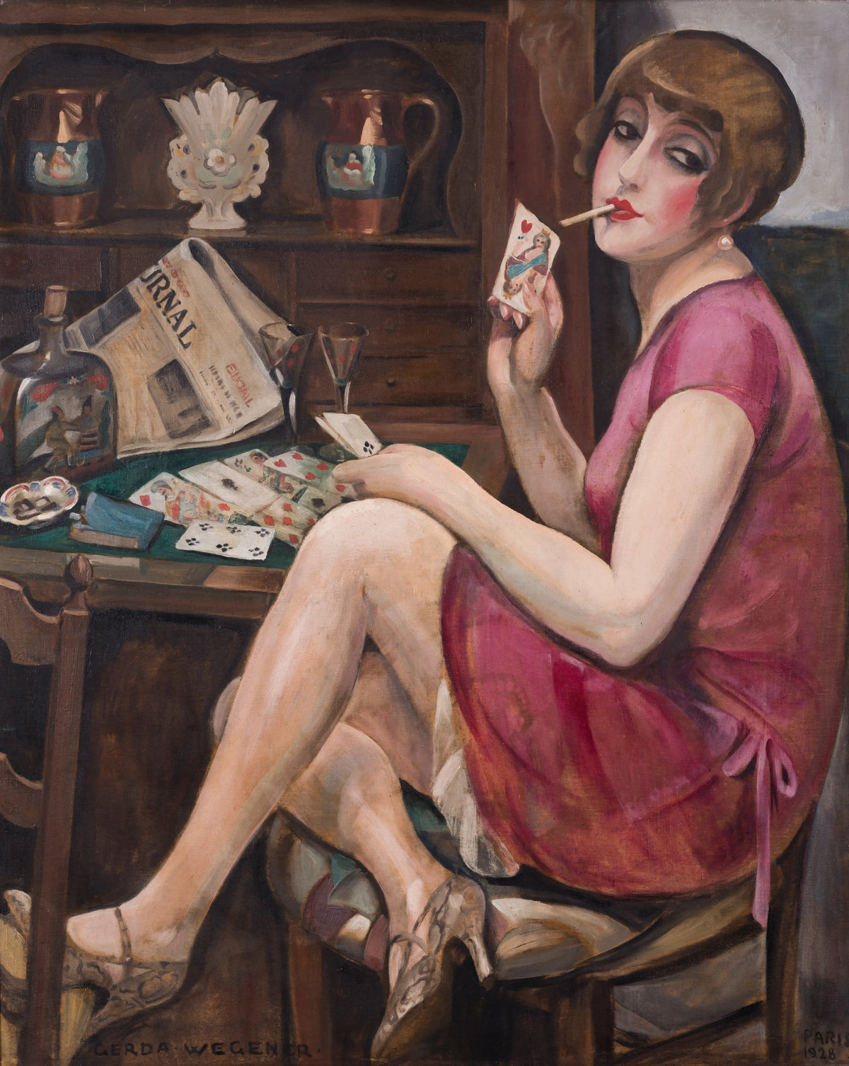 Gerda Wegener - Queen of Hearts - Portrait of Lili