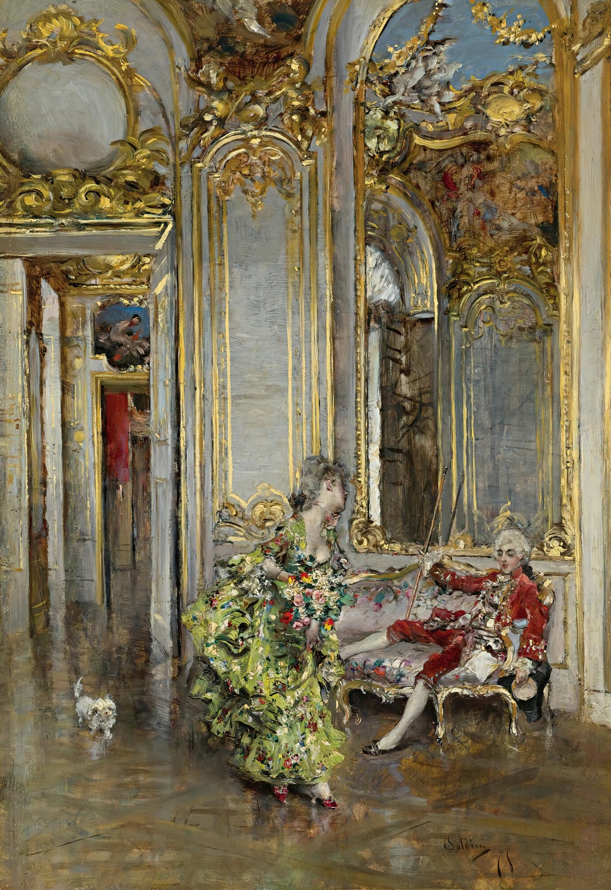 Giovanni Boldini - A friend of the marquis (1875)