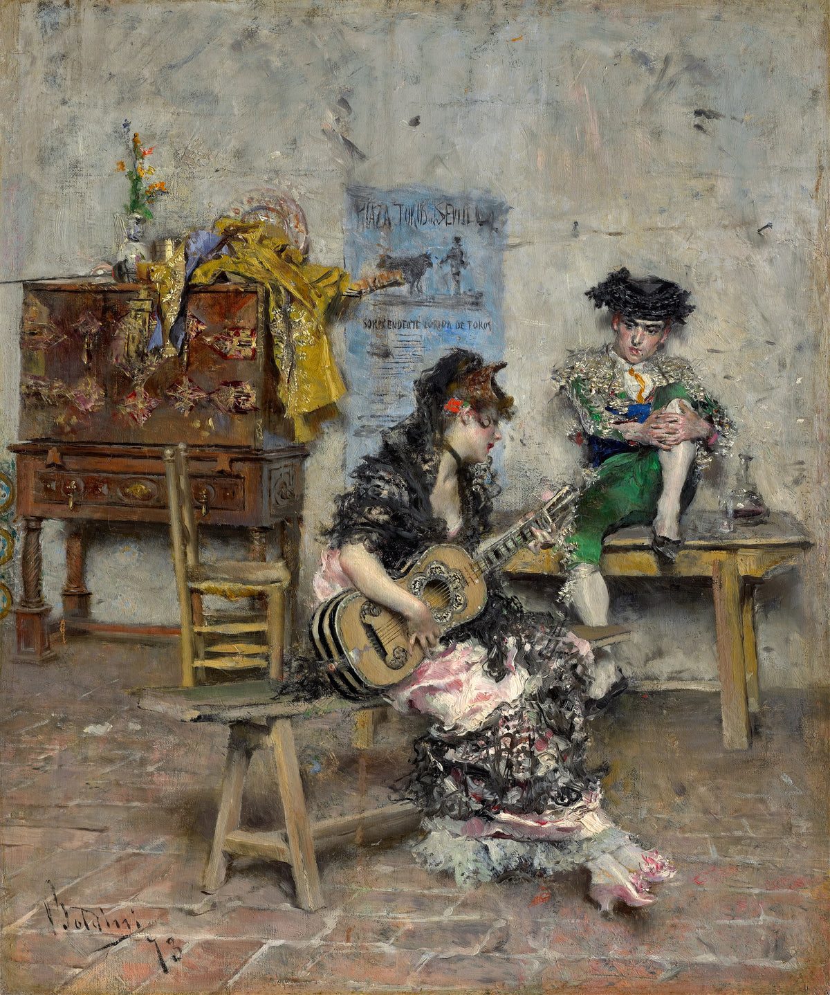Giovanni Boldini - Guitar Player (1872)