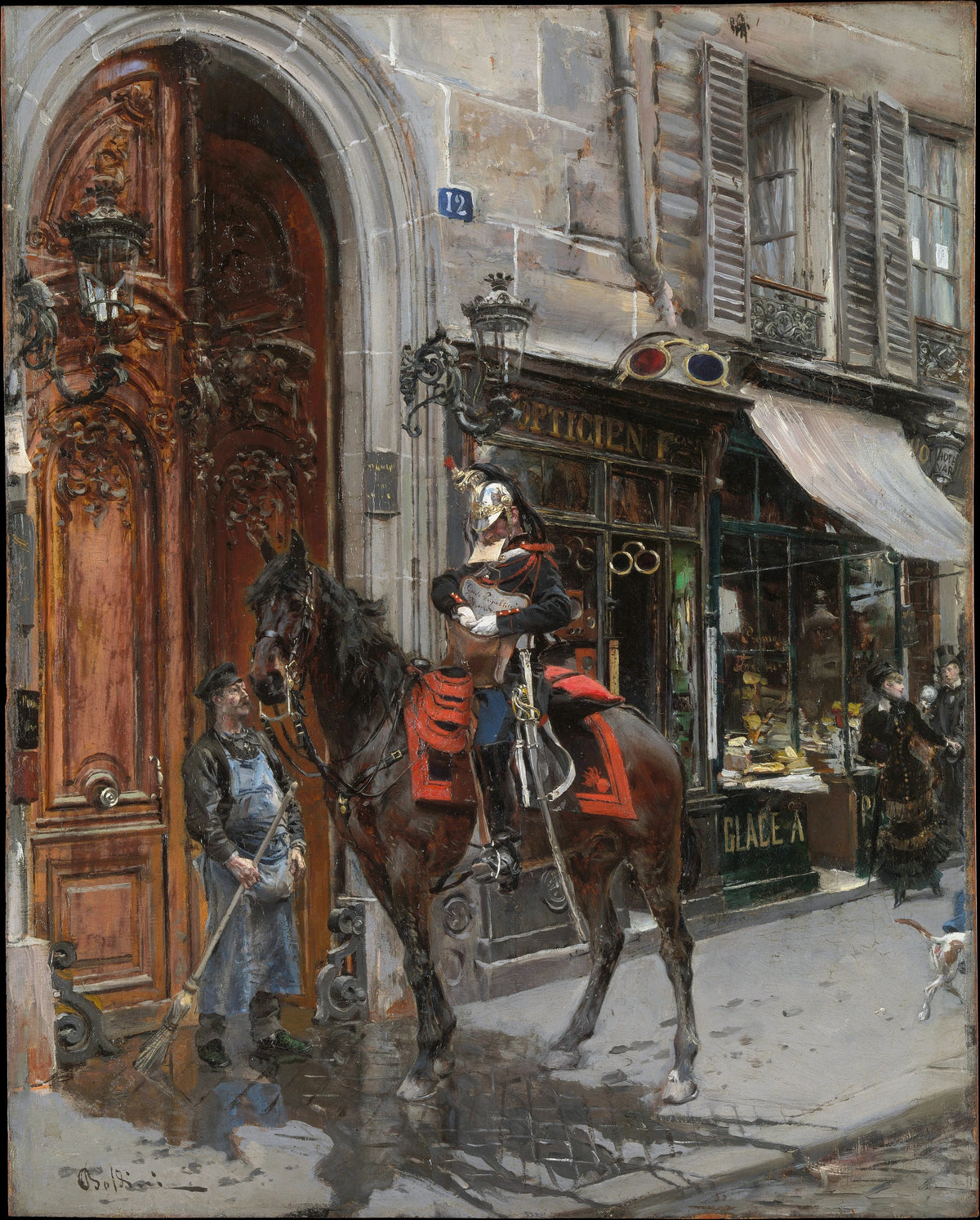 Giovanni Boldini - The Dispatch-Bearer (1879)