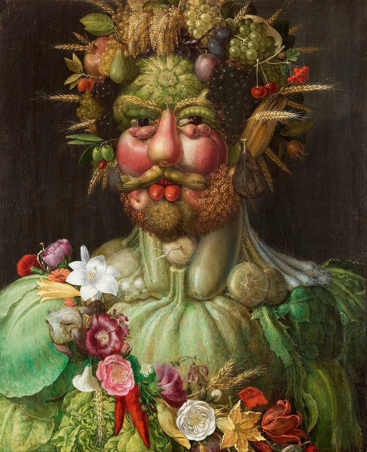 Giuseppe Arcimboldo - Rudolf II of Habsurg or Vertumnus (1591)