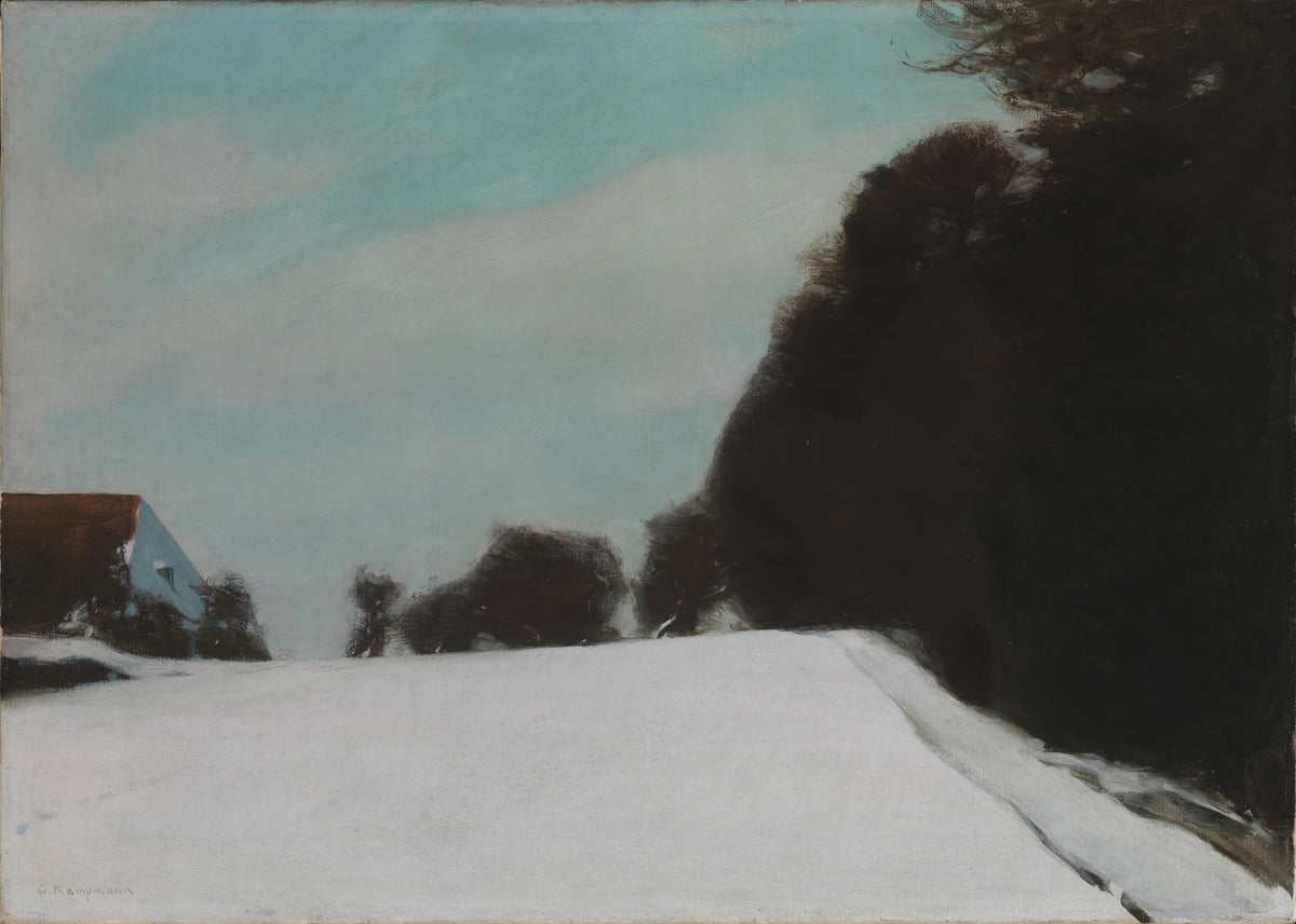 Gustav Kampmann - Nach Sonnenuntergang im Winter (1901)