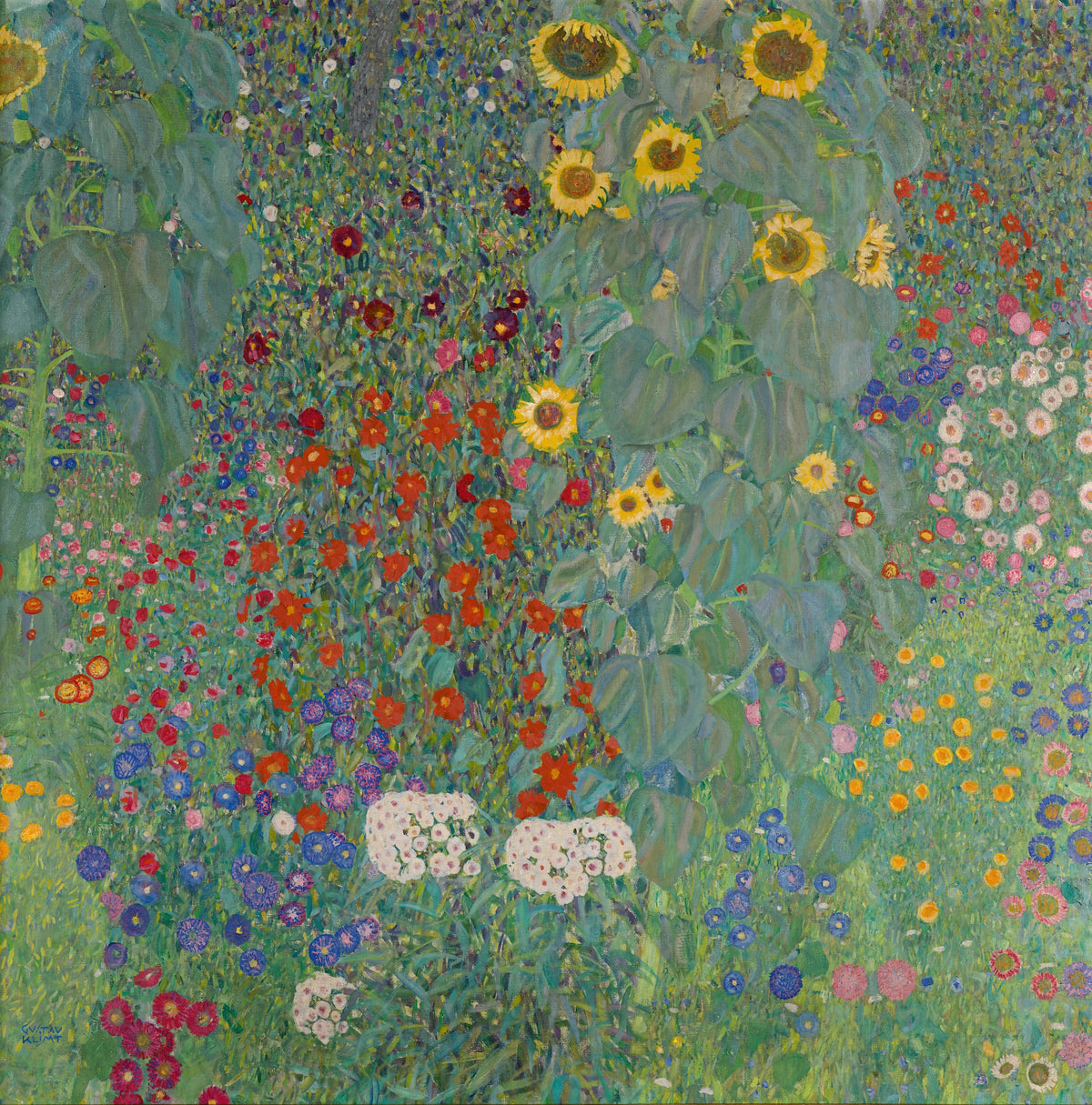 Gustav Klimt - Bauerngarten mit Sonnenblumen (1906)