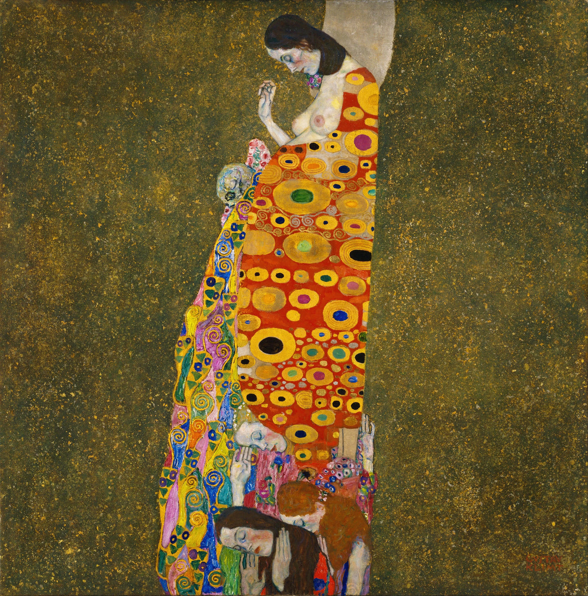 Gustav Klimt - Hope, II (1907-1908)