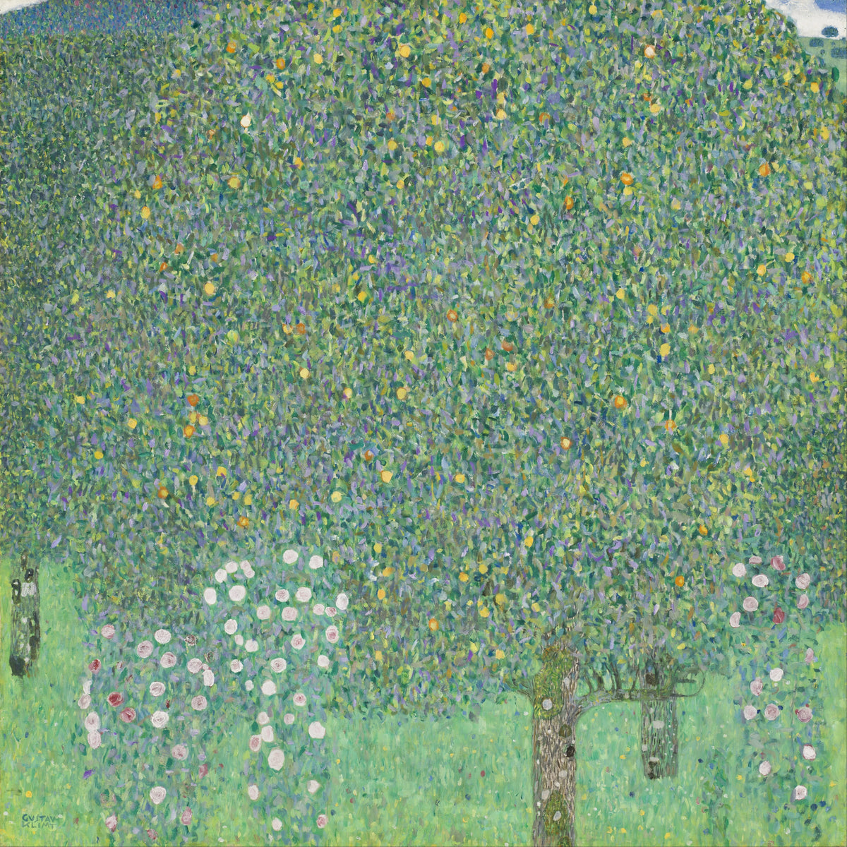 Gustav Klimt - Rosebushes under the Trees (circa 1905)