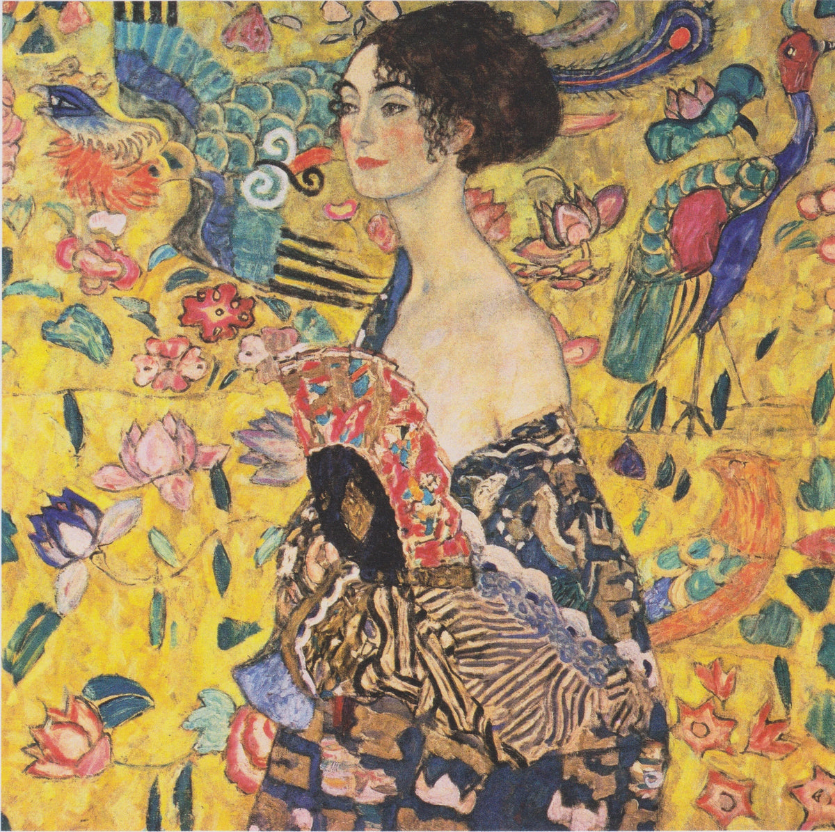 Gustav Klimt - Woman with fan (1917-1918)