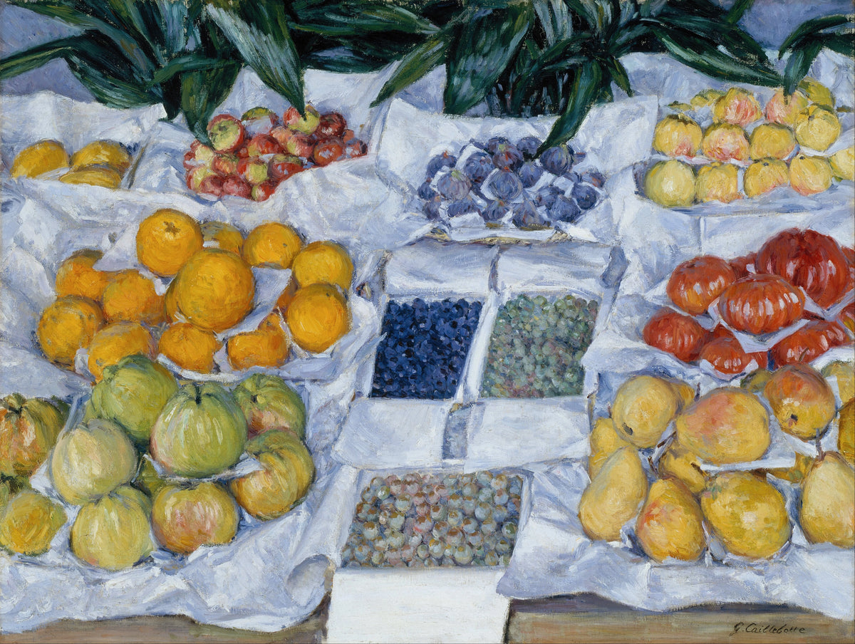 Gustave Caillebotte - Fruit Displayed on a Stand (circa 1881)
