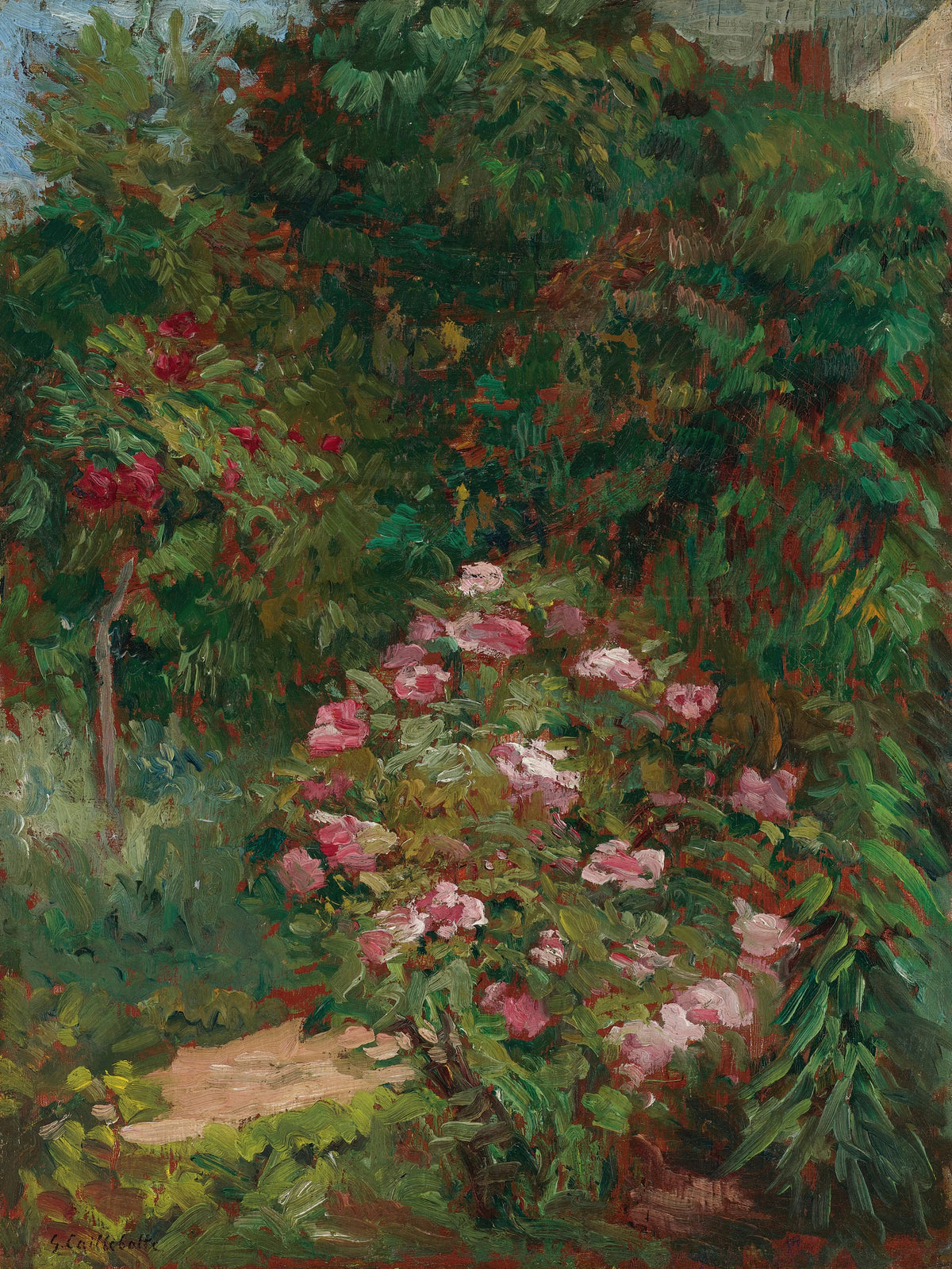 Gustave Caillebotte - Massif De Fleurs, Jardin Du Petit Gennevilliers (1884)