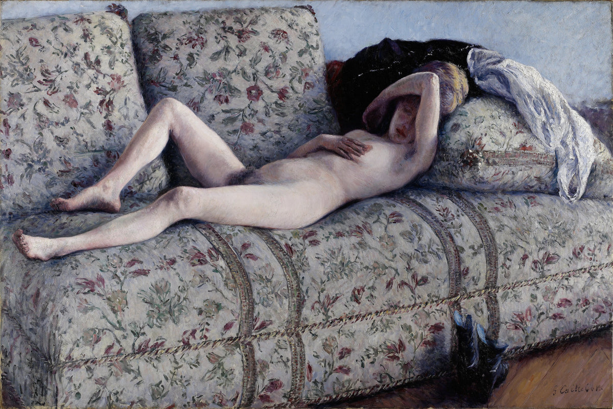 Gustave Caillebotte - Nude on a Couch (circa 1880)