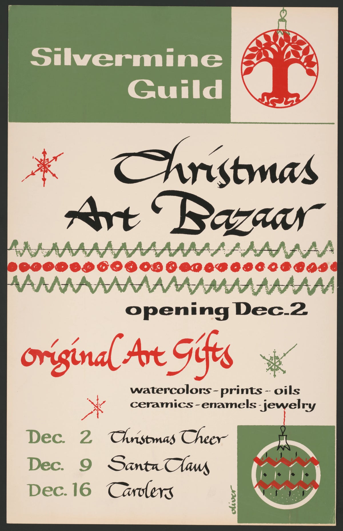 H. Edward Oliver - Christmas art bazaar (1964)