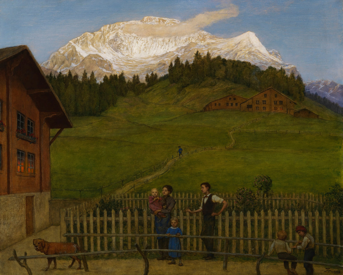 Hans Thoma - Abend in der Schweiz II (1916)