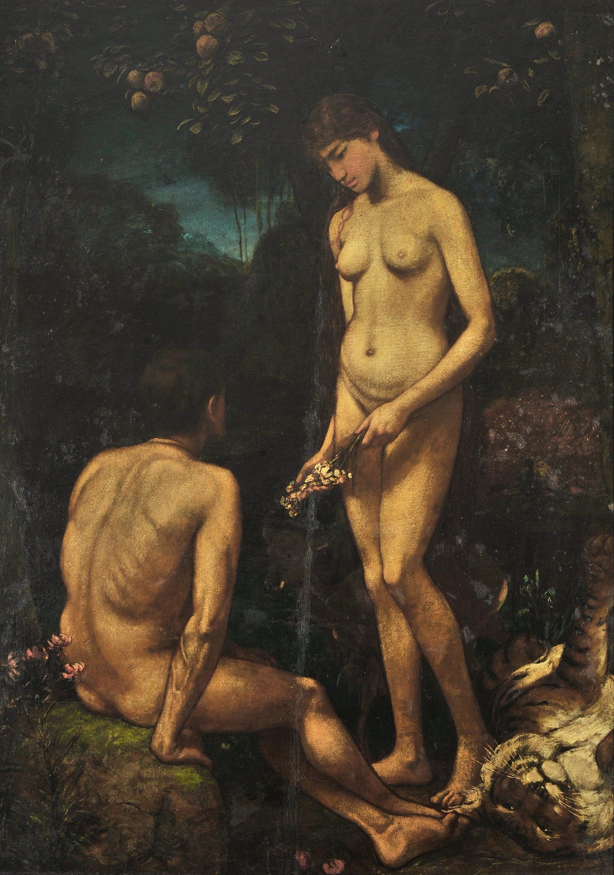 Hans Thoma - Adam and Eve (1886)
