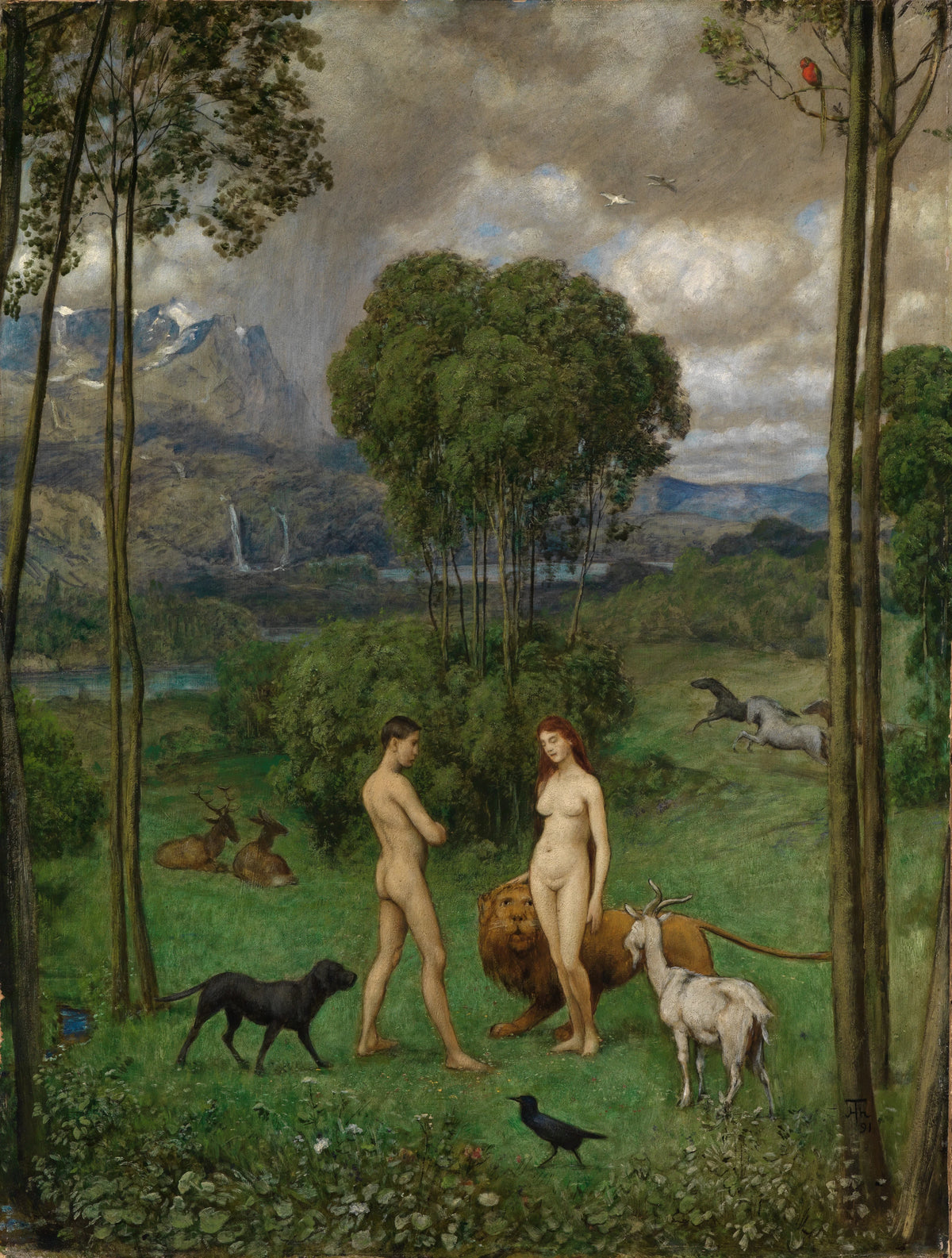 Hans Thoma - Im Paradies (1891)