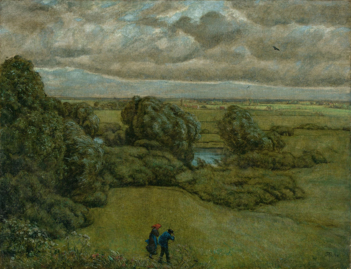 Hans Thoma - Landscape in a Storm (1892)